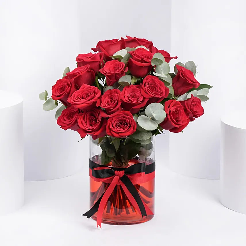 Passionate 18 Roses Arrangement